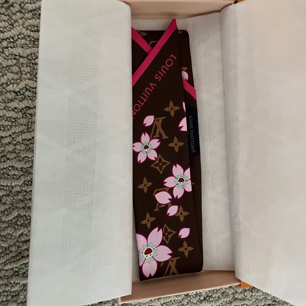 Louis Vuitton Murakami Monogram Cherry Blossom Brown Bandeau